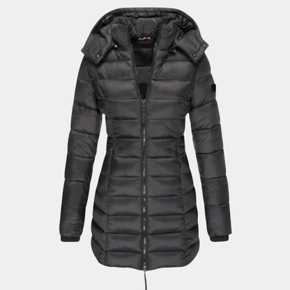 Mervavi | Damski zimowa kurtka puchowa z kapturem