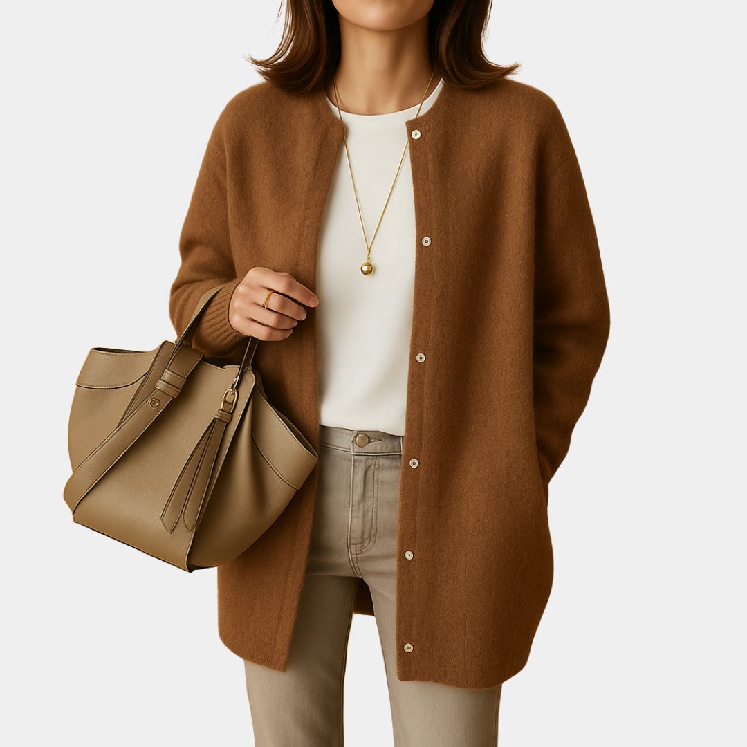 Mervavi | Damski kardigan z guzikami