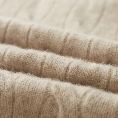 Mervavi | Męski sweter z prążkowanym półzamkiem