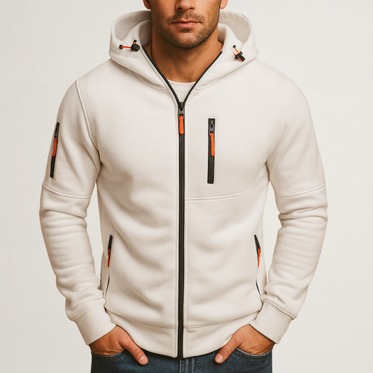 Mervavi | Męski kamizelka z kapturem i zamkiem błyskawicznym